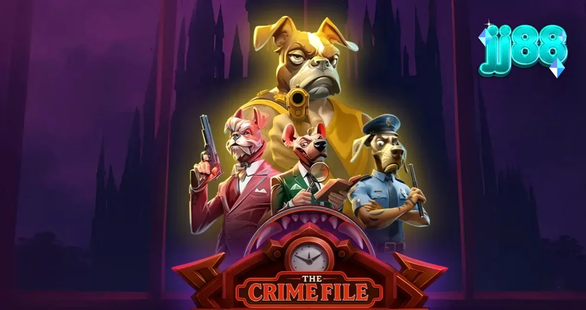 Giao diện trò chơi The Crime File với phong cách noir trinh thám